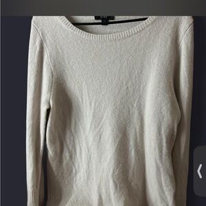 J. Crew Cream Crewneck Knit Sweater